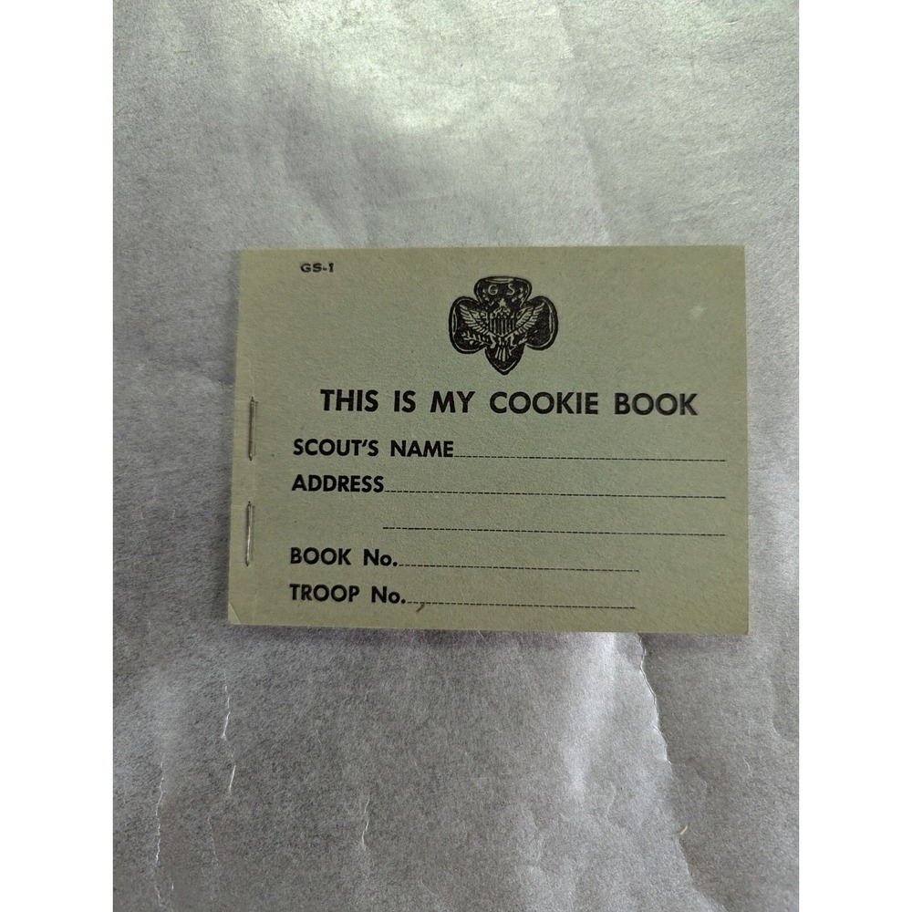 Vintage Girl Scout‎ full unused COOKIE order record book GS-1